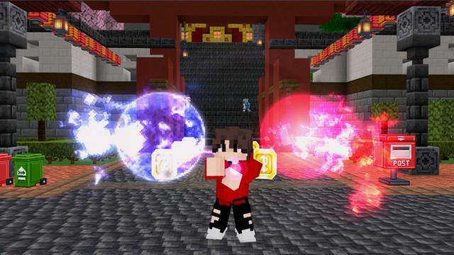 Screenshot of the Minecraft Bedrock Marketplace product Anime Lucky Block created by Creator Games.