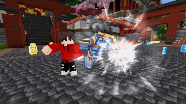 Screenshot of the Minecraft Bedrock Marketplace product Anime Lucky Block created by Creator Games.