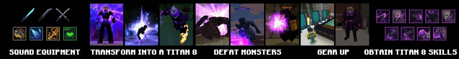 Panorama of the Minecraft Bedrock Marketplace product Anime Monster created by Creator Games.