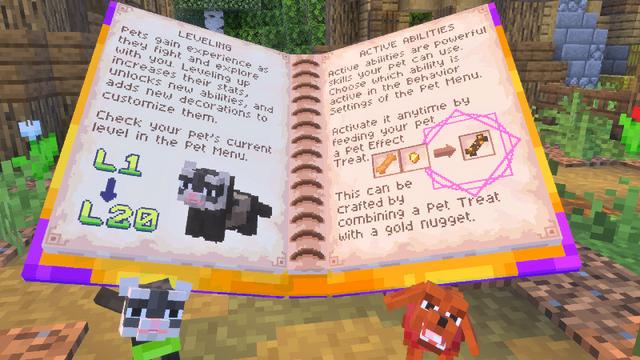 Screenshot of the Minecraft Bedrock Marketplace product Afreshed Pets Add-On created by CreatorLabs.