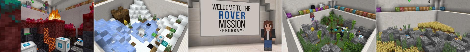 Panorama of the Minecraft Bedrock Marketplace product Rover Mission created by CreatorLabs.