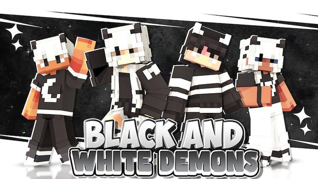 Thumbnail of the Minecraft Bedrock Marketplace product BLACK AND WHITE DEMONS created by CUBE GAMES.