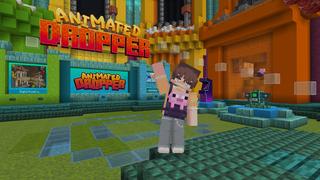 Screenshot of the Minecraft Bedrock Marketplace product Animated Dropper created by CubeCraft Games.