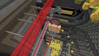 Screenshot of the Minecraft Bedrock Marketplace product Animated Dropper created by CubeCraft Games.