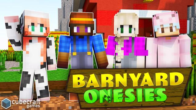 Thumbnail of the Minecraft Bedrock Marketplace product Barnyard Onesies created by CubeCraft Games.