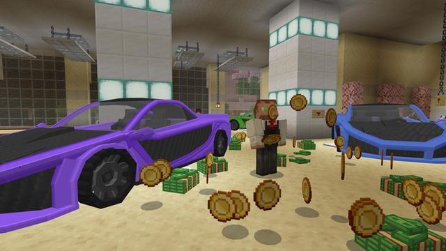 Screenshot of the Minecraft Bedrock Marketplace product Becoming Billionaire created by CubeCraft Games.