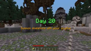 Screenshot of the Minecraft Bedrock Marketplace product Becoming Death created by CubeCraft Games.