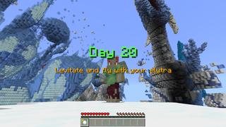 Screenshot of the Minecraft Bedrock Marketplace product Becoming Ice Dragon created by CubeCraft Games.