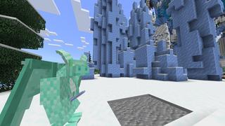 Screenshot of the Minecraft Bedrock Marketplace product Becoming Ice Dragon created by CubeCraft Games.