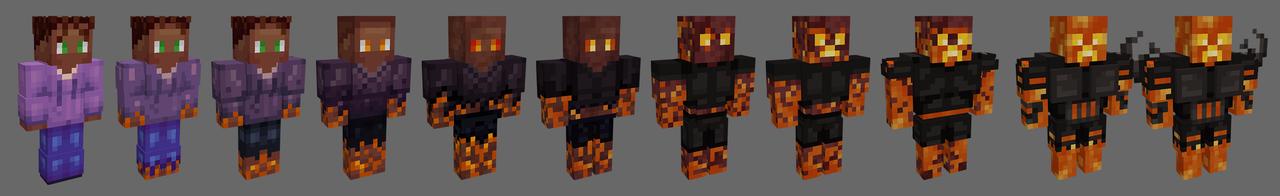 Panorama of the Minecraft Bedrock Marketplace product Becoming Lava Creeper created by CubeCraft Games.