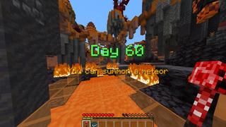 Screenshot of the Minecraft Bedrock Marketplace product Becoming Lava Creeper created by CubeCraft Games.