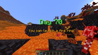 Screenshot of the Minecraft Bedrock Marketplace product Becoming Lava Creeper created by CubeCraft Games.