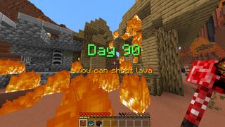 Screenshot of the Minecraft Bedrock Marketplace product Becoming Lava Creeper created by CubeCraft Games.