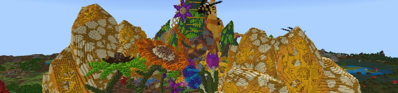 Panorama of the Minecraft Bedrock Marketplace product Beehive created by CubeCraft Games.