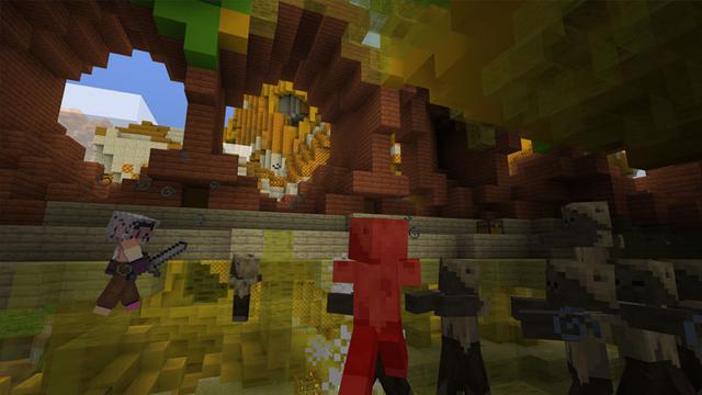 Screenshot of the Minecraft Bedrock Marketplace product Beehive created by CubeCraft Games.