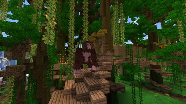 Screenshot of the Minecraft Bedrock Marketplace product Biome Monsters created by CubeCraft Games.