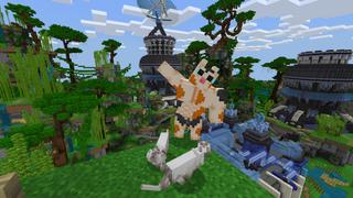 Screenshot of the Minecraft Bedrock Marketplace product Buff Mobs created by CubeCraft Games.