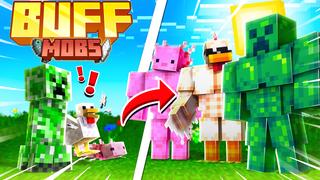 Thumbnail of the Minecraft Bedrock Marketplace product Buff Mobs created by CubeCraft Games.