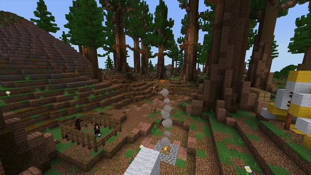 Screenshot of the Minecraft Bedrock Marketplace product Campsite created by CubeCraft Games.