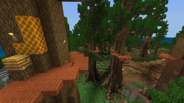 Screenshot of the Minecraft Bedrock Marketplace product Campsite created by CubeCraft Games.