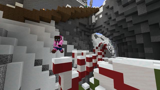 Screenshot of the Minecraft Bedrock Marketplace product Candy Chasm created by CubeCraft Games.