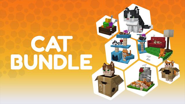 Thumbnail of the Minecraft Bedrock Marketplace product Cat Bundle created by CubeCraft Games.
