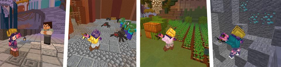 Panorama of the Minecraft Bedrock Marketplace product Cloud Quest created by CubeCraft Games.