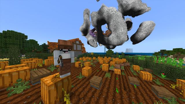 Screenshot of the Minecraft Bedrock Marketplace product Cloud Town created by CubeCraft Games.