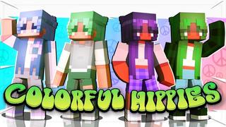 Thumbnail of the Minecraft Bedrock Marketplace product Colorful Hippies created by CubeCraft Games.