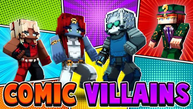 Thumbnail of the Minecraft Bedrock Marketplace product Comic Villains created by CubeCraft Games.