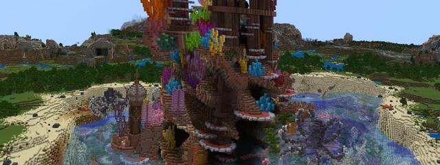 Panorama of the Minecraft Bedrock Marketplace product Coral Reef created by CubeCraft Games.