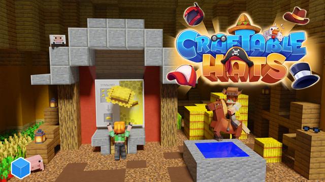 Thumbnail of the Minecraft Bedrock Marketplace product Craftable Hats created by CubeCraft Games.