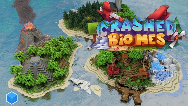Thumbnail of the Minecraft Bedrock Marketplace product Crashed Biomes created by CubeCraft Games.