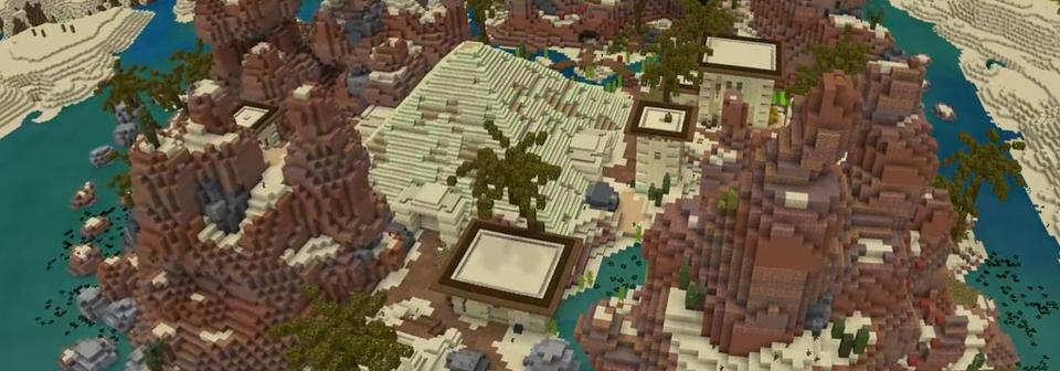Panorama of the Minecraft Bedrock Marketplace product Creeper Ores created by CubeCraft Games.