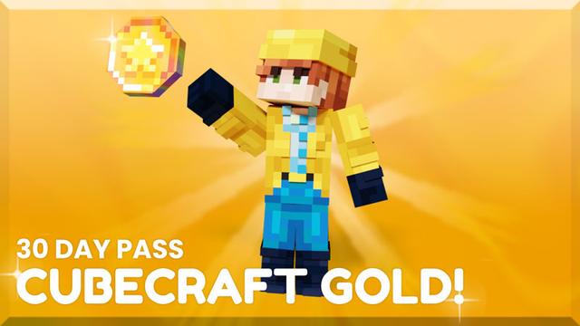 Thumbnail of the Minecraft Bedrock Marketplace product CubeCraft Gold - 30 Day Pass created by CubeCraft Games.