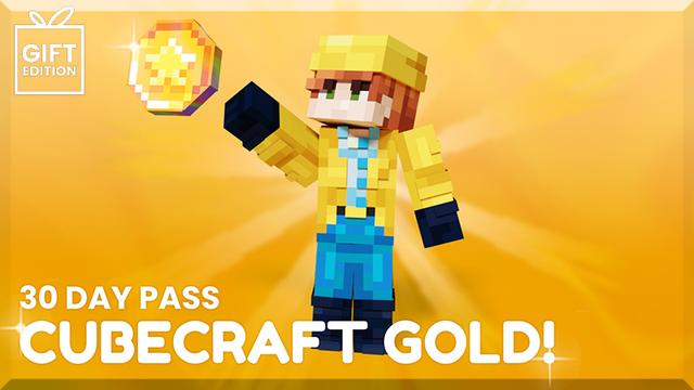 Thumbnail of the Minecraft Bedrock Marketplace product CubeCraft Gold Gift - 30 Day Pass created by CubeCraft Games.
