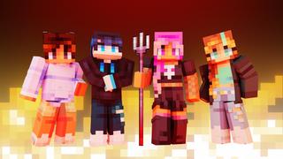 Thumbnail of the Minecraft Bedrock Marketplace product Cute Demons created by CubeCraft Games.