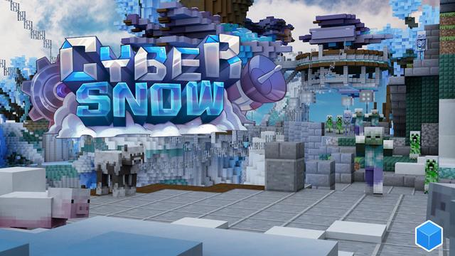 Thumbnail of the Minecraft Bedrock Marketplace product Cyber Snow created by CubeCraft Games.