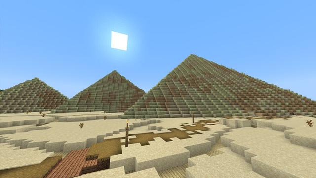 Screenshot of the Minecraft Bedrock Marketplace product Desert Oasis created by CubeCraft Games.