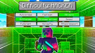 Thumbnail of the Minecraft Bedrock Marketplace product Difficulty Hacker created by CubeCraft Games.