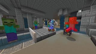 Screenshot of the Minecraft Bedrock Marketplace product Dimensions: Spacebase created by CubeCraft Games.