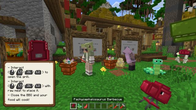 Screenshot of the Minecraft Bedrock Marketplace product Dino Furniture created by CubeCraft Games.