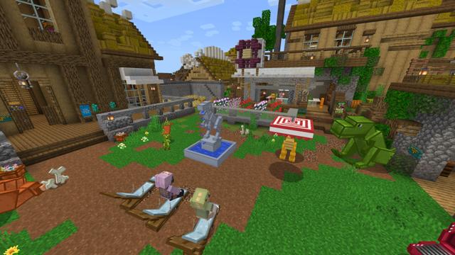 Screenshot of the Minecraft Bedrock Marketplace product Dino Furniture created by CubeCraft Games.