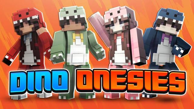 Thumbnail of the Minecraft Bedrock Marketplace product Dino Onesies created by CubeCraft Games.