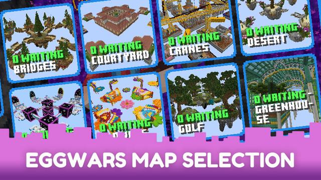 Screenshot of the Minecraft Bedrock Marketplace product EggWars - 90 Day Pass created by CubeCraft Games.