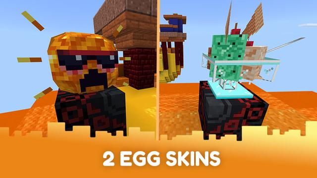 Screenshot of the Minecraft Bedrock Marketplace product EggWars Summer Bundle created by CubeCraft Games.