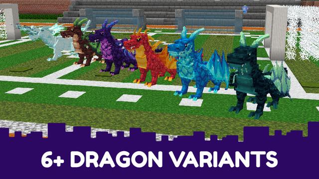 Screenshot of the Minecraft Bedrock Marketplace product Epic Dragon Buddy - UNLOCK FLIGHT created by CubeCraft Games.