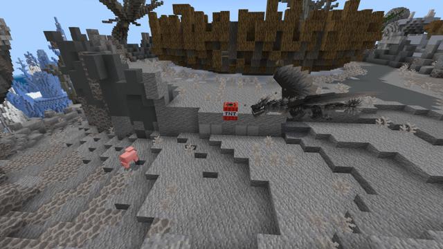 Screenshot of the Minecraft Bedrock Marketplace product Epic Dragons created by CubeCraft Games.