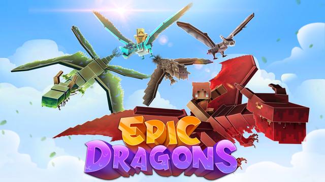 Thumbnail of the Minecraft Bedrock Marketplace product Dragones épicos created by CubeCraft Games.