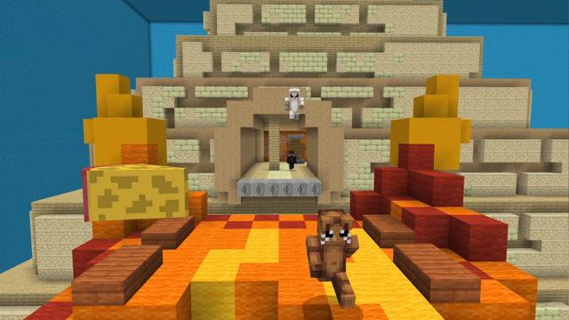 Screenshot of the Minecraft Bedrock Marketplace product Escape The Cat created by CubeCraft Games.